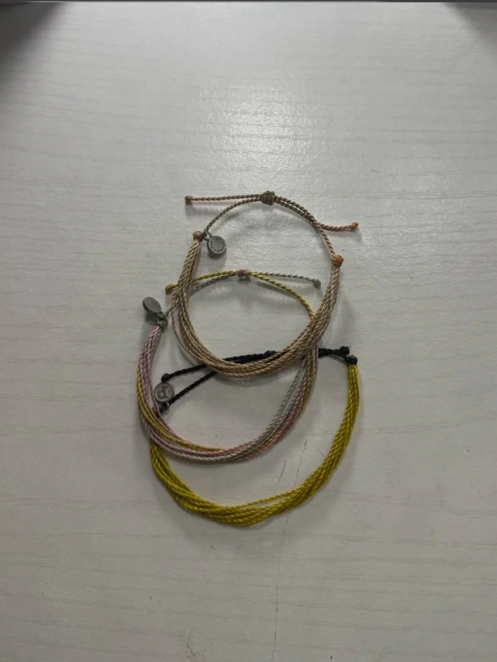 Adjustable Multicolor Cord Bracelets - Set of 5